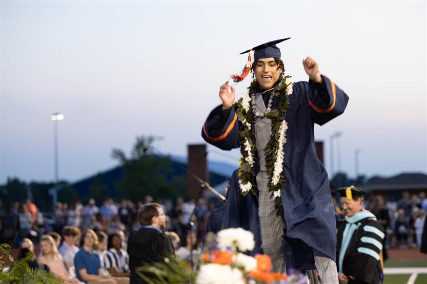Students celebrate graduating